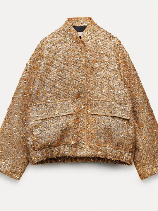 EB | Jacke mit goldenen Pailletten