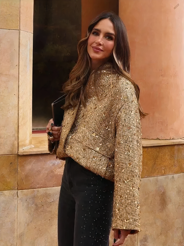EB | Jacke mit goldenen Pailletten