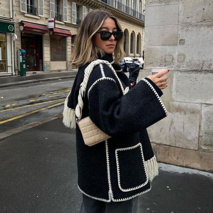 EB | Blendenjacke - elegante oversized Damenwinteroberbekleidung