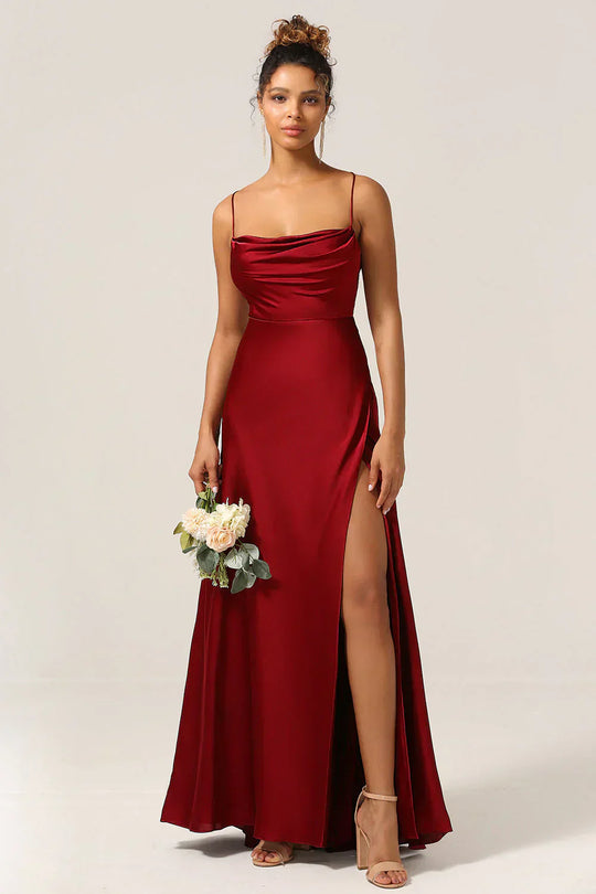 EB | Elegantes Maxikleid Aus Satin