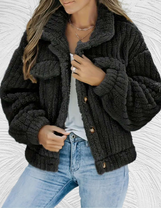 EB | Damen Wolljacke Stilvolle Winter/herbst