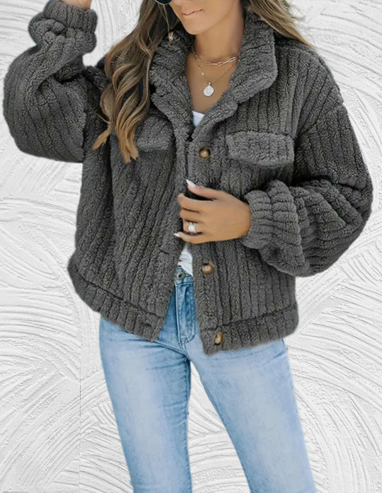 EB | Damen Wolljacke Stilvolle Winter/herbst