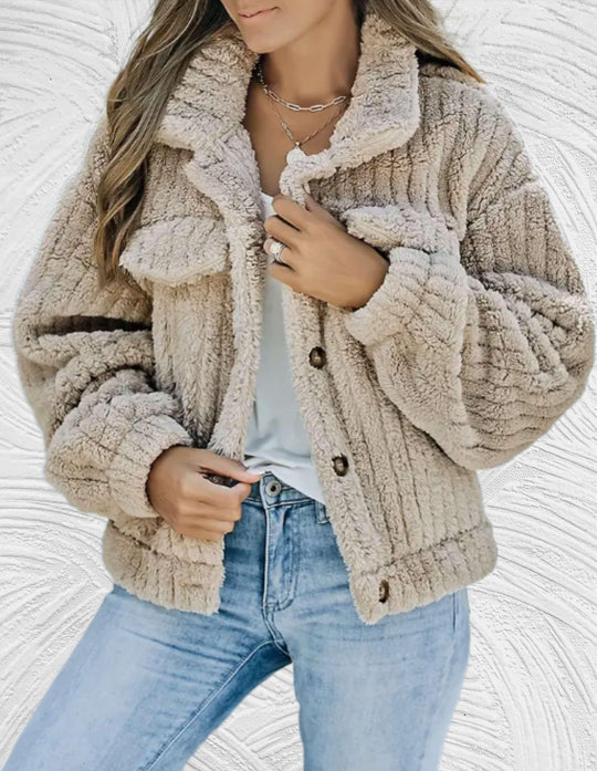EB | Damen Wolljacke Stilvolle Winter/herbst
