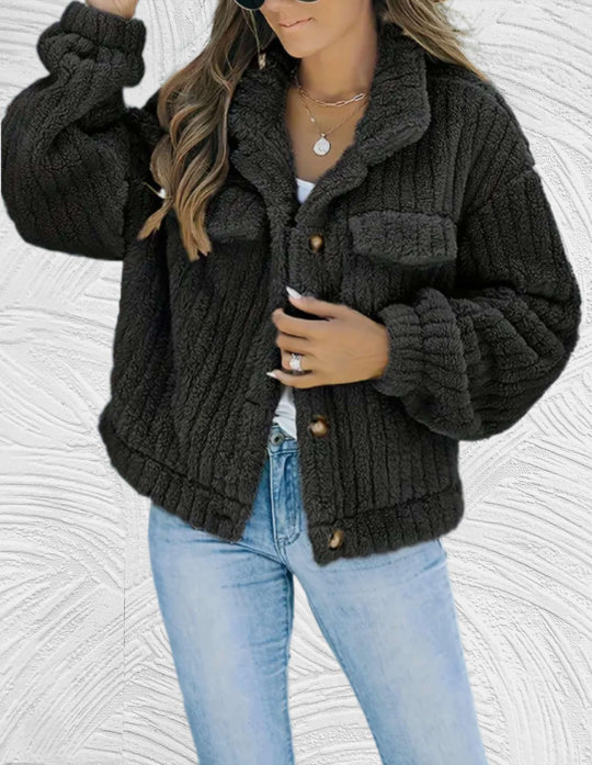 EB | Damen Wolljacke Stilvolle Winter/herbst