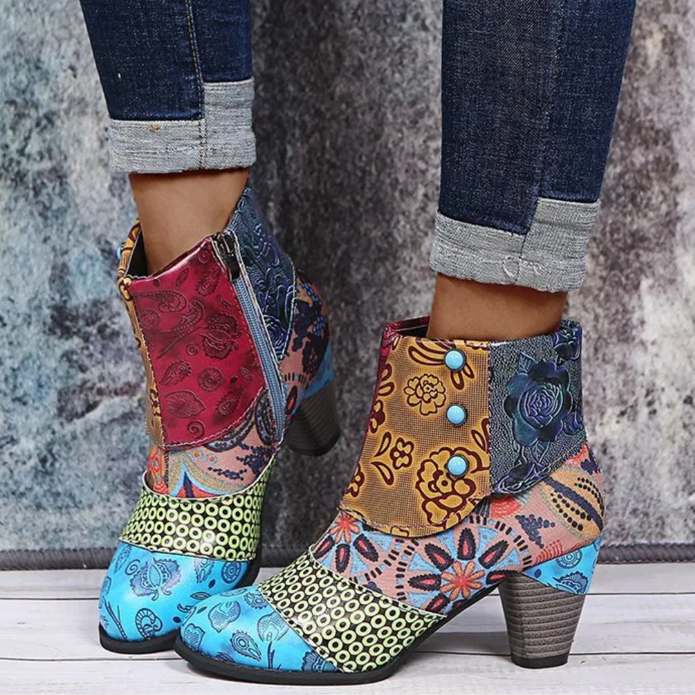 Auffällige Boho-Stiefel für Damen EB