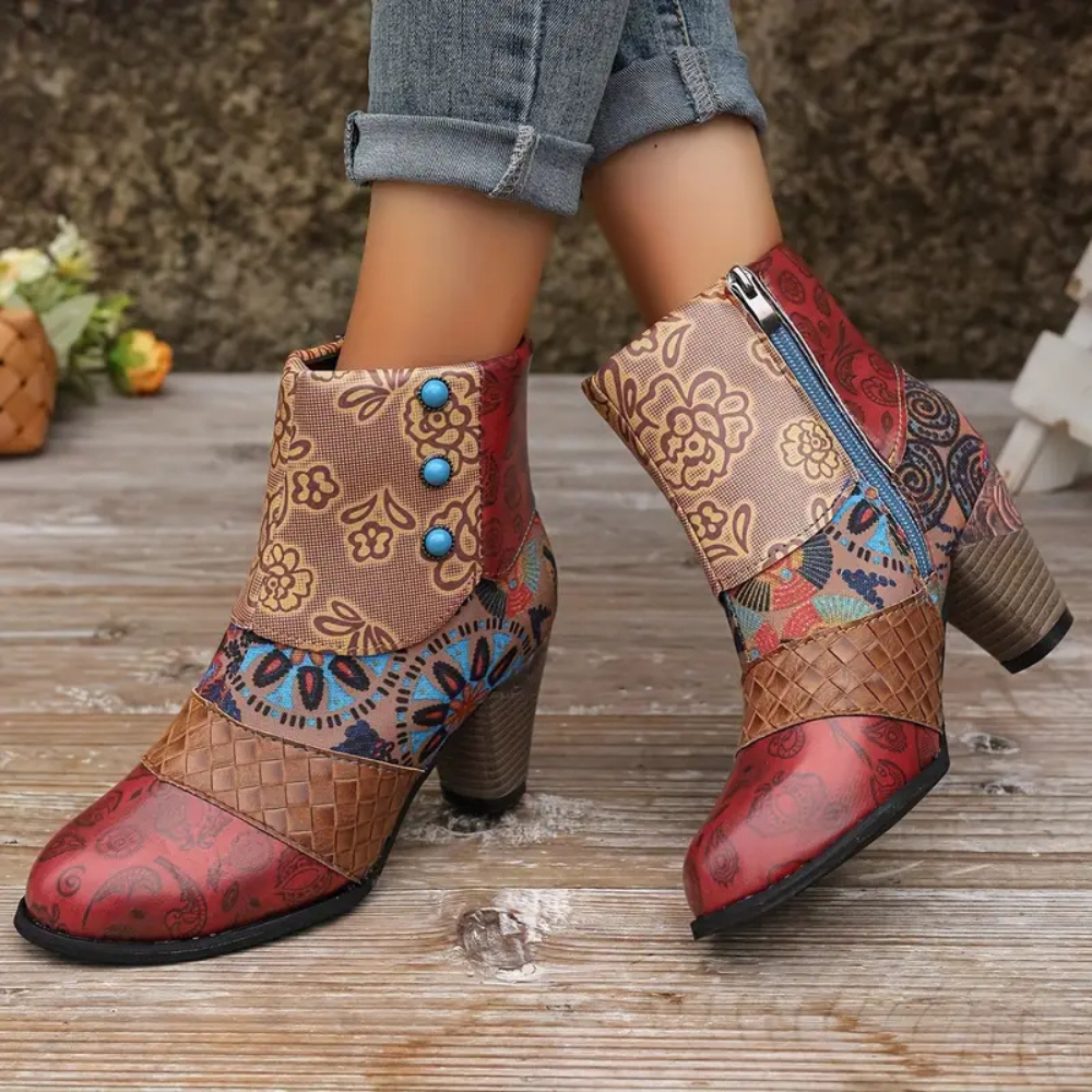 Auffällige Boho-Stiefel für Damen EB
