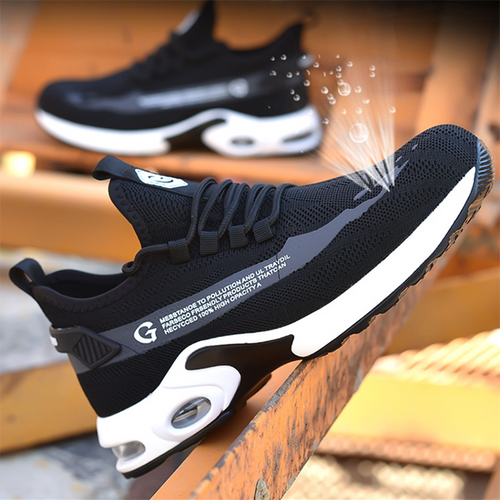 S1P mode Sicherheit Schuhe Männer Stahl Kappe Schuhe EB