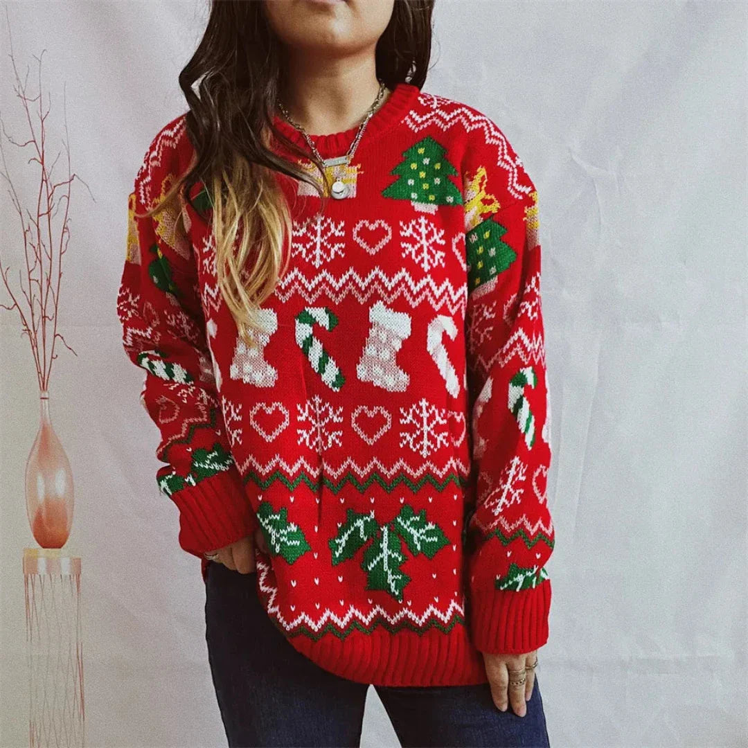 EB | Strick Weihnachts Pullover Damenmode