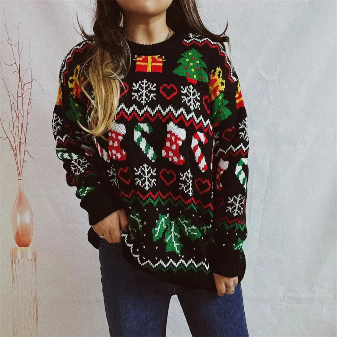 EB | Strick Weihnachts Pullover Damenmode