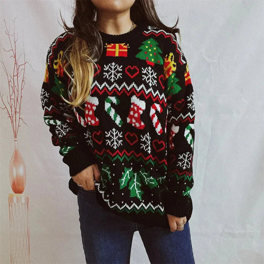 EB | Strick Weihnachts Pullover Damenmode