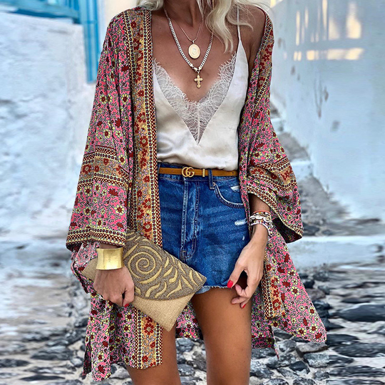 EB | Boho-Kimono Ein Fröhlicher, Stilvoller Und Mittellanger Kimono!