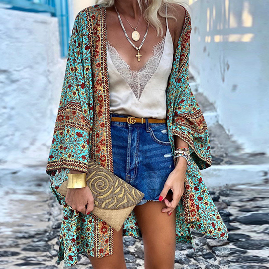 EB | Boho-Kimono Ein Fröhlicher, Stilvoller Und Mittellanger Kimono!