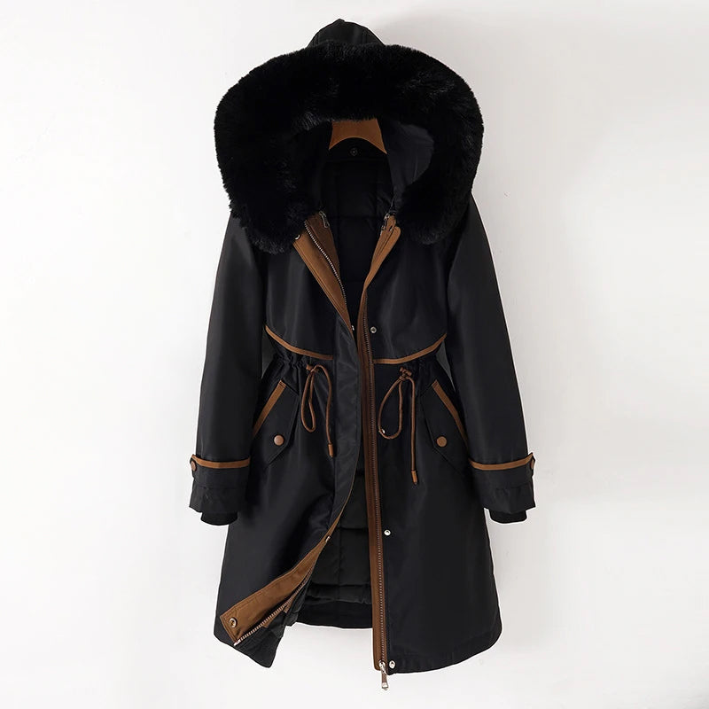 EB | Damen Winter Steppjacke mit Kapuze