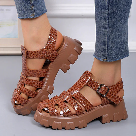 Waveselegance Gladiatoren Sandalen EB
