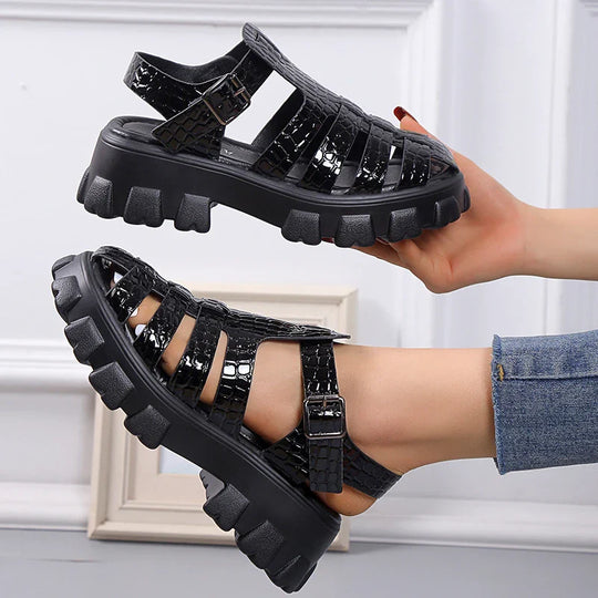Waveselegance Gladiatoren Sandalen EB