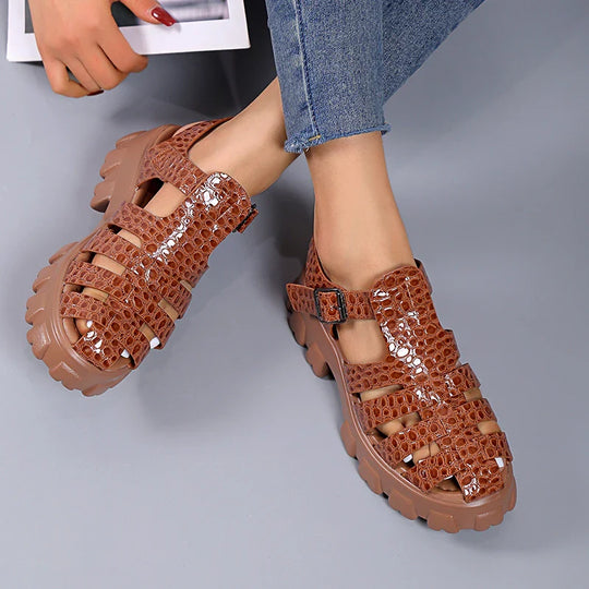 Waveselegance Gladiatoren Sandalen EB