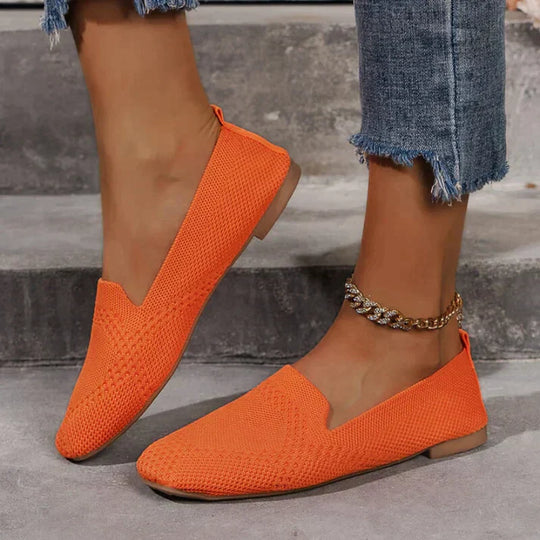 Sommer Mokassins | Slip-On | Bequem | Leinen Mokassins | Damenschuhe EB