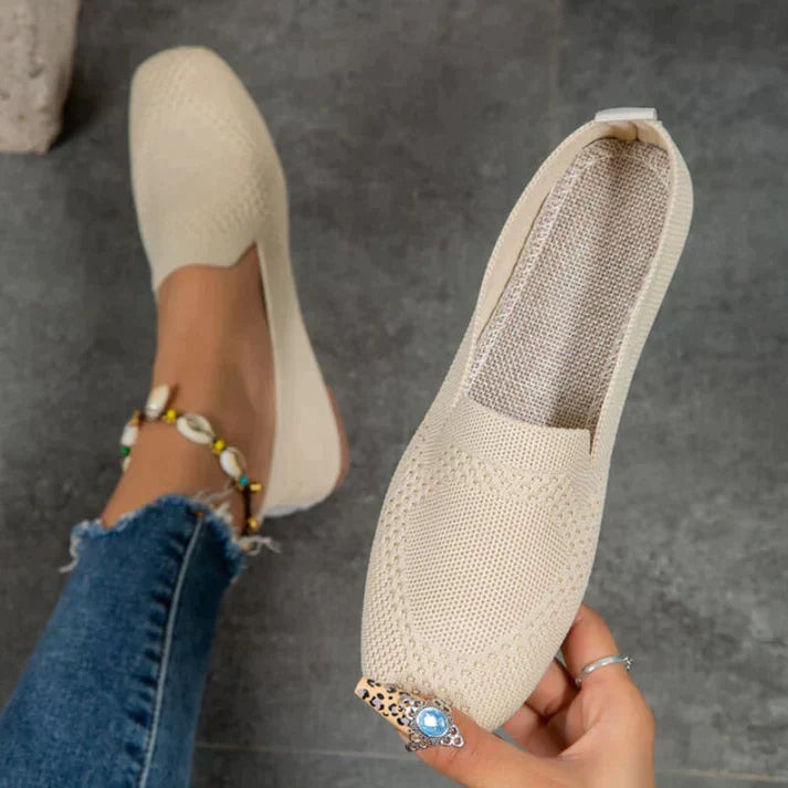 Sommer Mokassins | Slip-On | Bequem | Leinen Mokassins | Damenschuhe EB