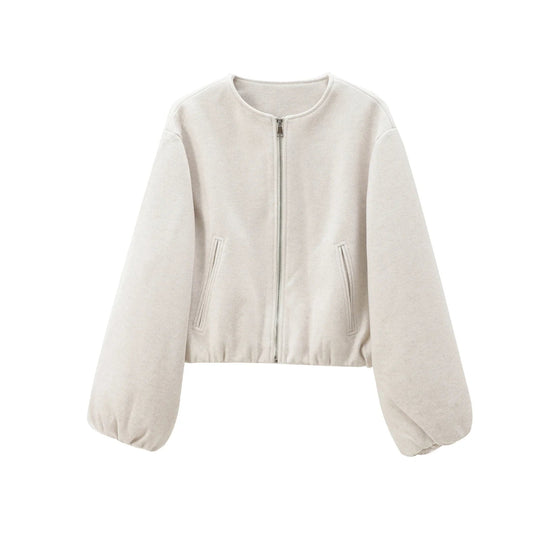EB | Damen Bomberjacke mit Reißverschluss und elastischer Passform