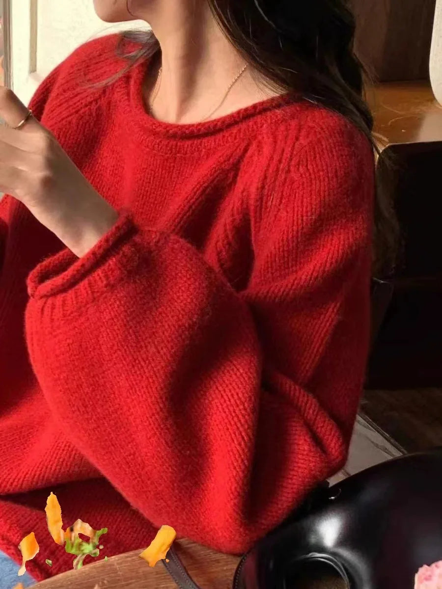 Damen Strick Oversize-Pullover mit Lässigem Stil & Hohem Komfort | EB
