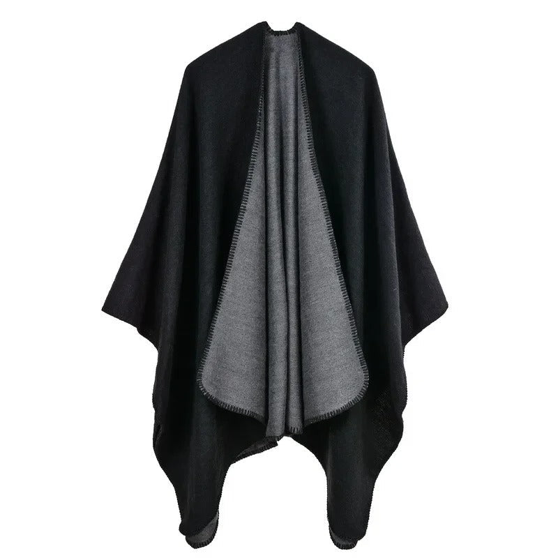 EB | Warmer Poncho mit Fließendem Schnitt