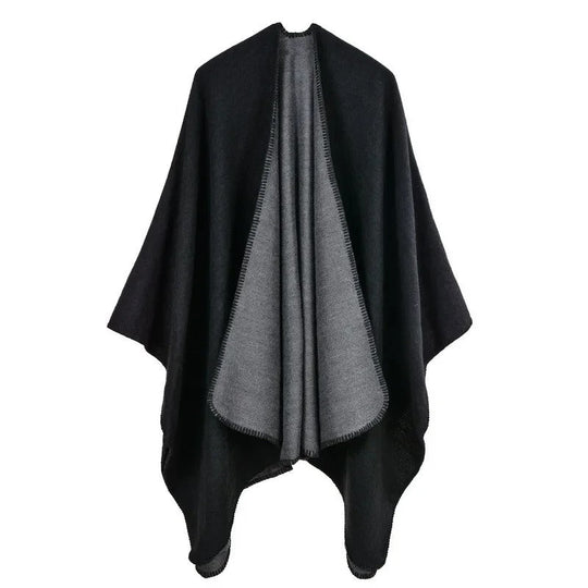 EB | Warmer Poncho mit Fließendem Schnitt
