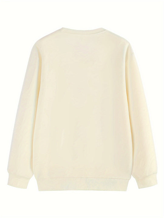 EB | Sweatshirt mit Weihnachtsmotiv Baumwolle Frohe Weihnachten Design