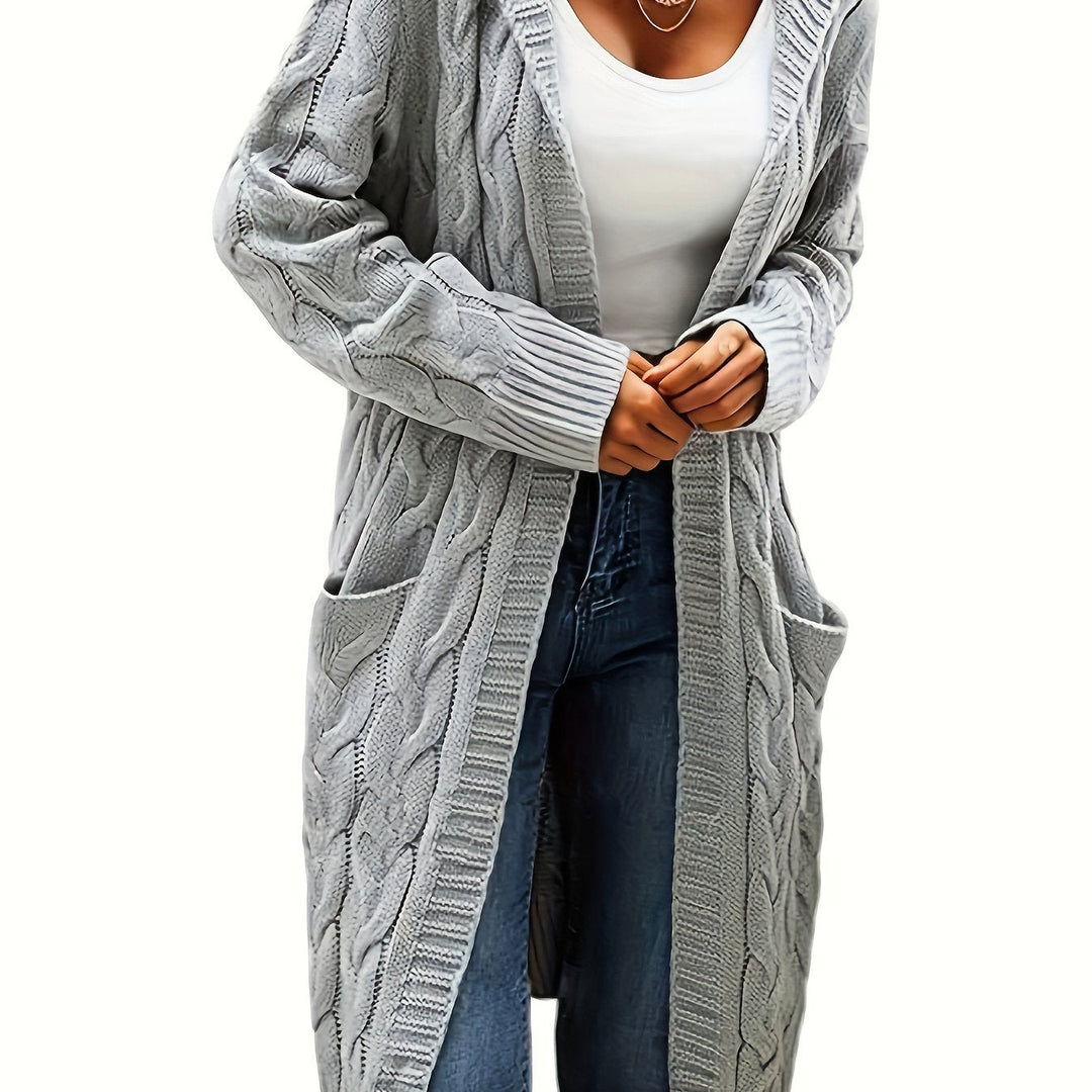 EB | Langstrickjacke mit Kapuze