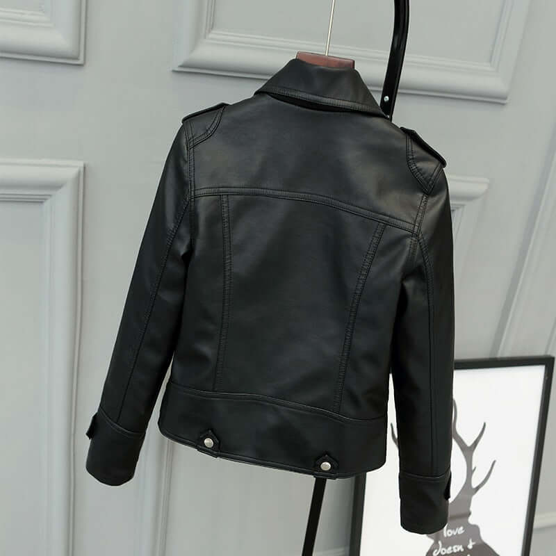 EB | Damen Slim Fit PU-Lederjacke