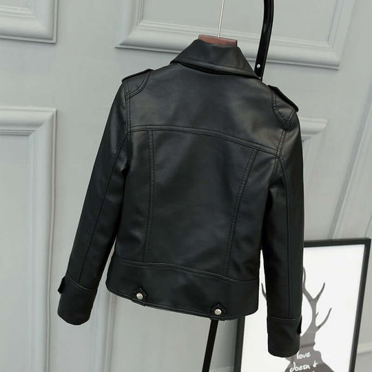 EB | Damen Slim Fit PU-Lederjacke