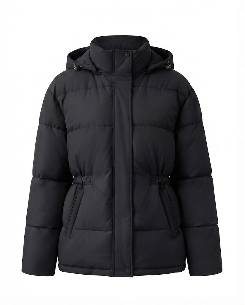 Damen nan oversized gesteppte Kapuzenjacke mit wärmender Thermowattierung EB