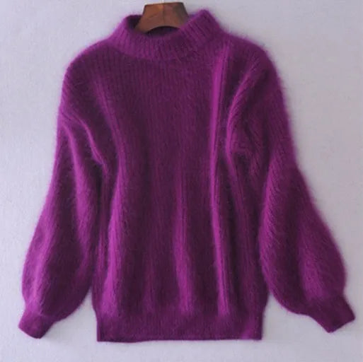 EB | Teddy Damenpullover mit Kragen und Langen Ärmeln