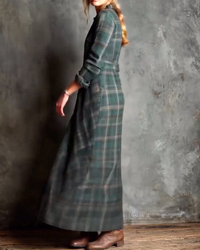 EB | Kleid mit Revers und Karomuster