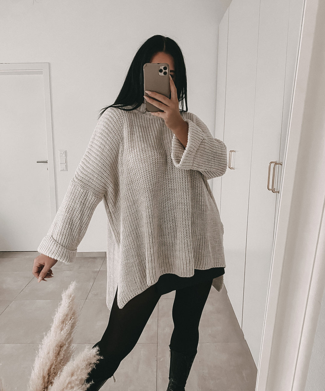 EB | Gemütlicher Oversized Strickpullover In Sanftem Beige
