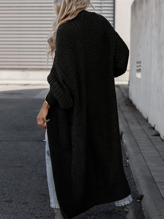 EB | Lässige Gestrickte Weste Mit Taschen