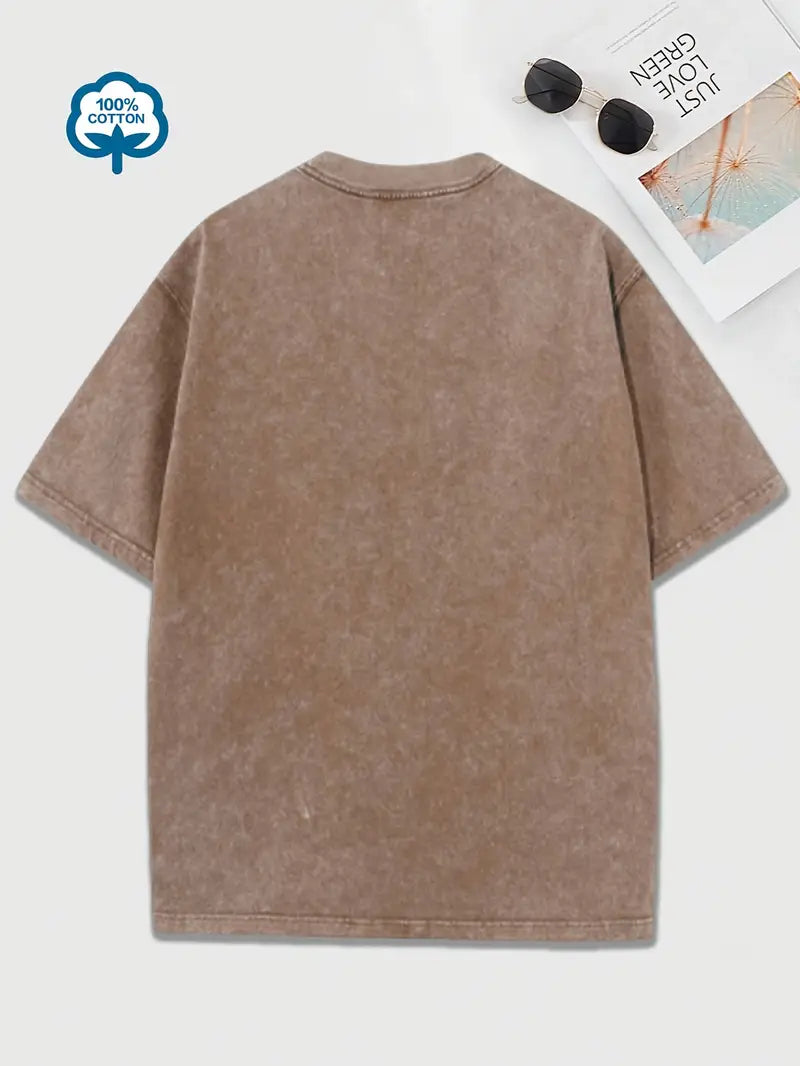 EB | Baumwoll-T-Shirt mit Rundhalsausschnitt