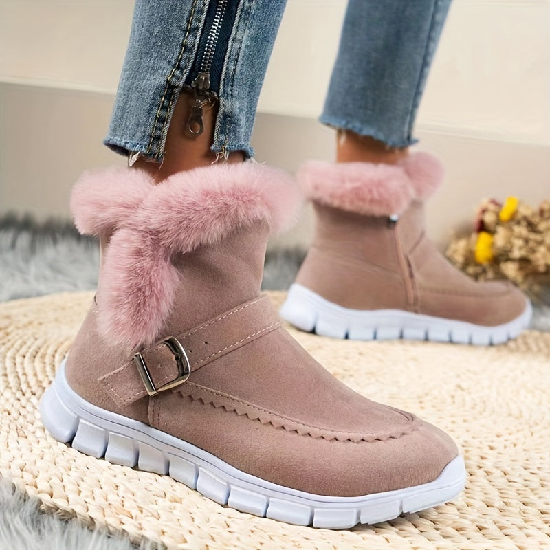 EB | Schneestiefel mit Schnalle und Seitenreißverschluss