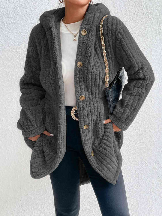 EB | Button Down Kapuzenmantel