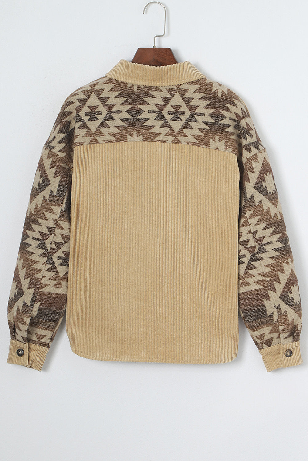 EB | Aztek-muster Shirtjacke Baumwolle Komfort und Stil