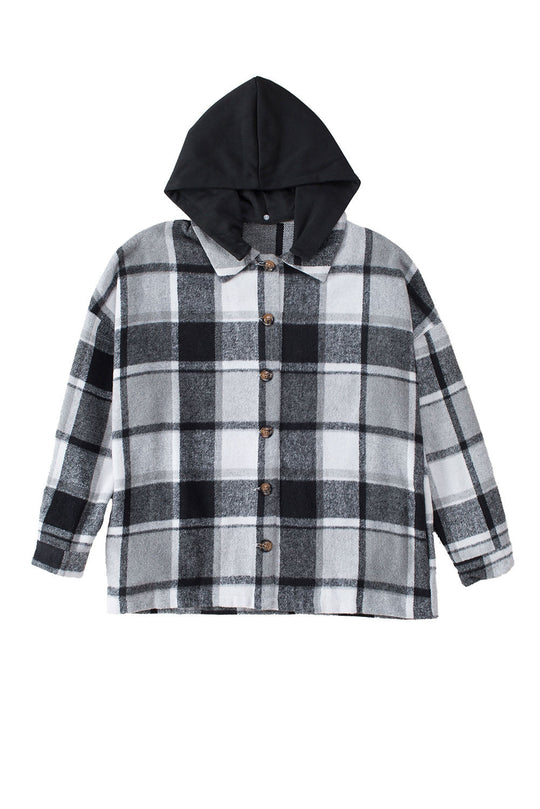 EB | Gitterhemdenjacke mit Kapuze Polyester Lässig und Trendy