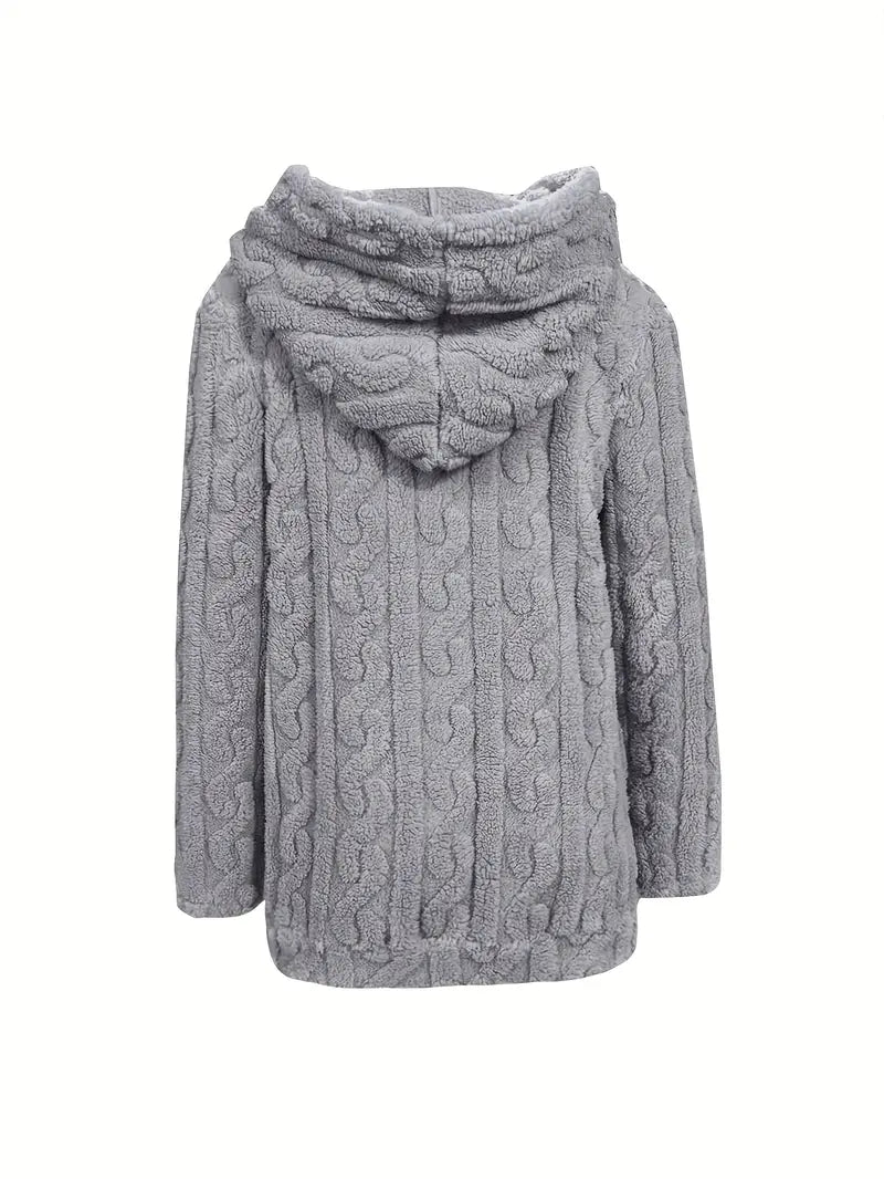 EB | Weiches Kapuzen Sweatshirt mit Reißverschluss