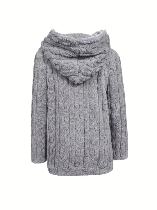 EB | Weiches Kapuzen Sweatshirt mit Reißverschluss