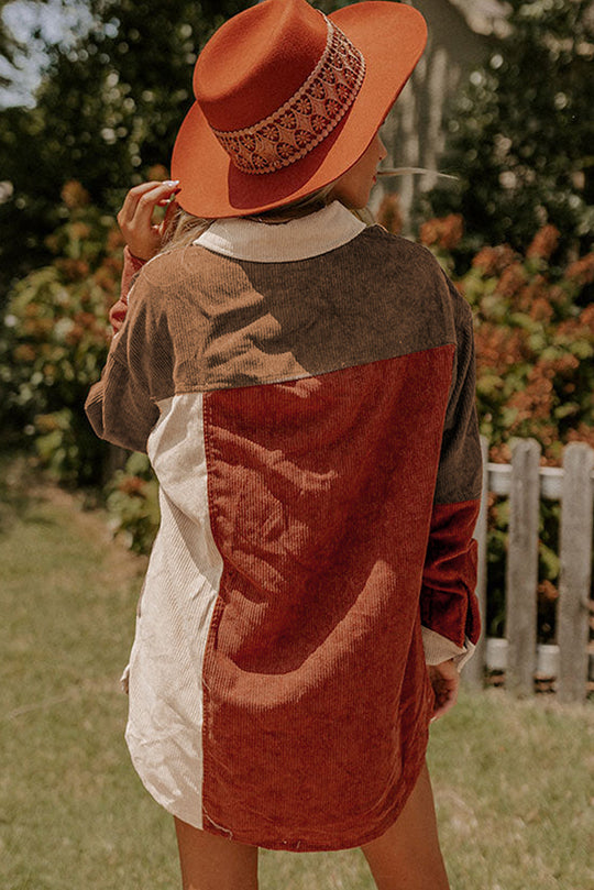 EB | Patchwork Hemdjacke Weich und Trendy Perfekt für Entspannte Tage