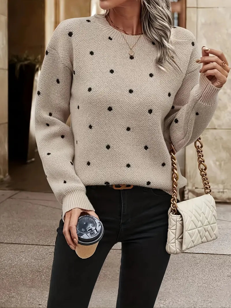 EB | Langarm-Poker-Dot-Pullover