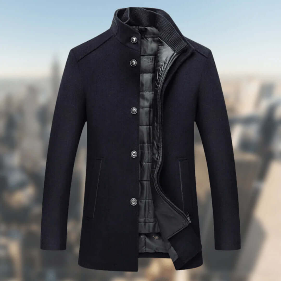 EB | Herren Warmer Wintermantel mit Stehkragen