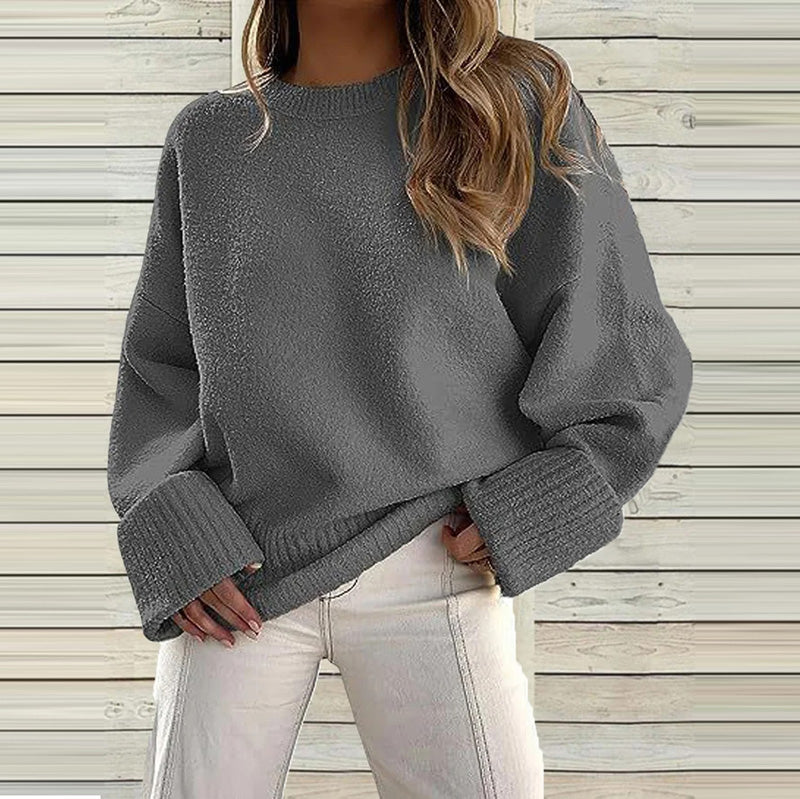 EB | Oversize Strickpullover Acryl Modern und Komfortabel