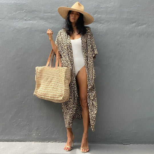 EB | Glamouröse Sonnenschutz Resort Strandkleid Cover Up