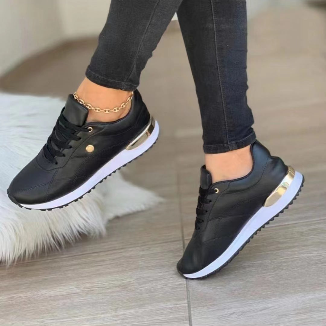 Komfortable Leder Damen-Sneakers EB