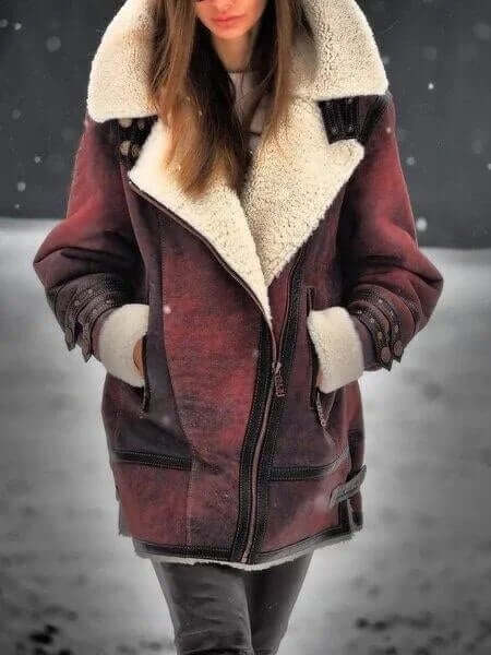 EB | Damen Casual Elegante Mid-Length Jacke