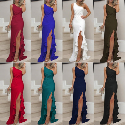 EB | Swing-Kleid mit geteiltem Rüschensaum